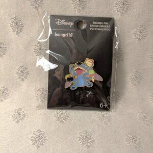 New!  Loungefly Disney Pin Stitch Eating Cake and Ice Cream